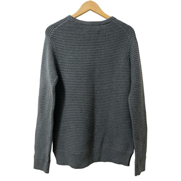 Outerknown Jetlag Cotton Alpaca Crew Neck Sweater Size S Gray Fisherman NWOT - Picture 3 of 7